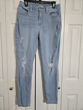 M jeans medium women's distressed high rise ankle jeggings